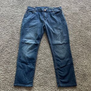 Mugsy Jeans Lake Shore Stretch Straight Leg Pants Denim Blue Mens 40x32